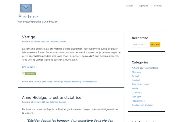 electrice.fr site used Superhero