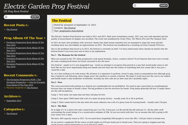 electricgardenfestival.com site used Drochilli