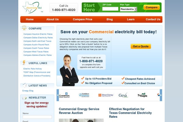 electricitybid.com site used Thesis 1.8.6