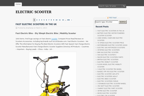 zBench theme site design template sample