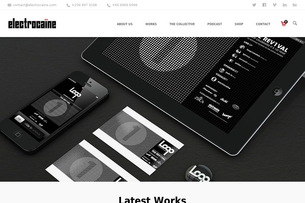 electrocaine.com site used Unit9