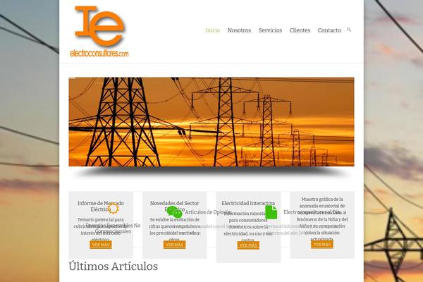 Energy theme site design template sample