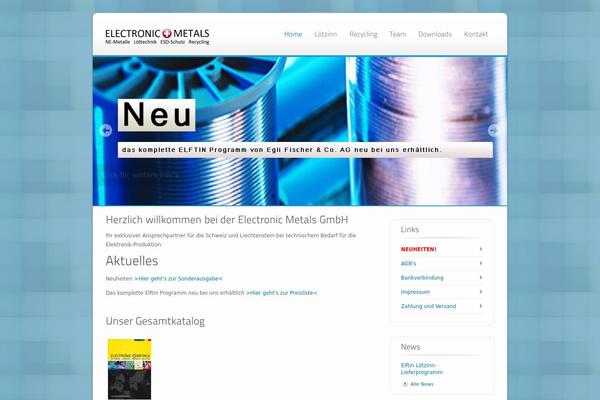 electronic-metals.ch site used Ecobiz