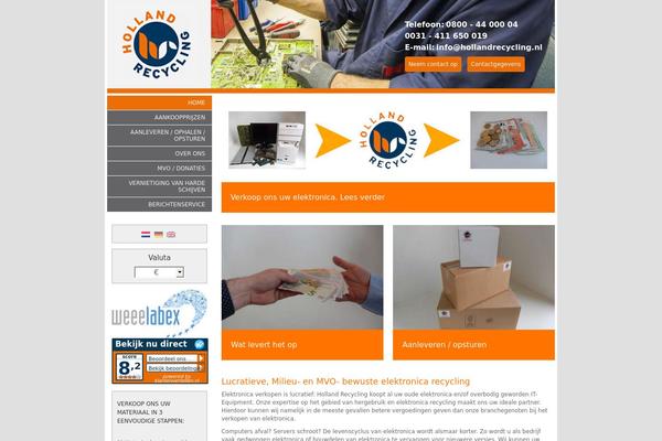 electronicarecycling.net site used Holland