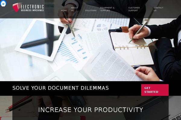 ebm theme websites examples