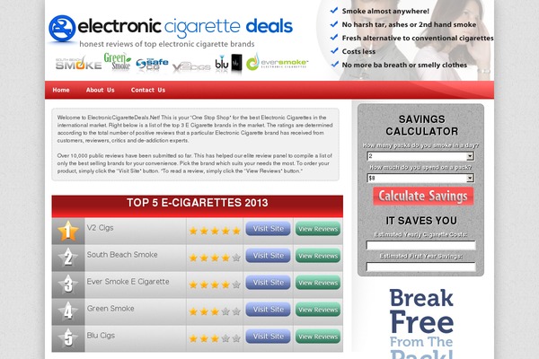 Smoke theme site design template sample