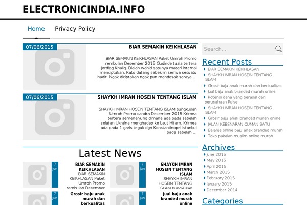 News Magazine theme site design template sample