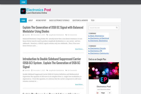 NewsPaper theme site design template sample