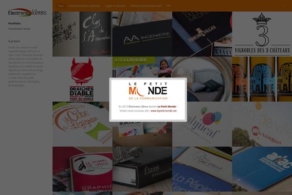 Ink theme site design template sample