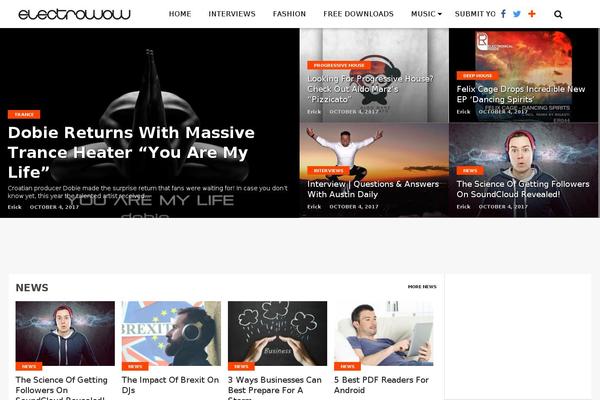 Top News theme site design template sample