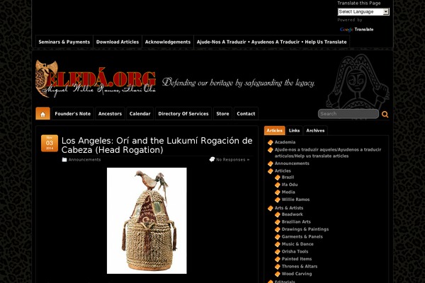 Site using WP-Table Reloaded plugin