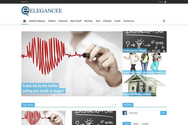 Newspaper theme site design template sample