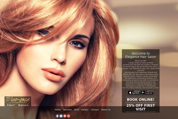 Hairsalon theme site design template sample