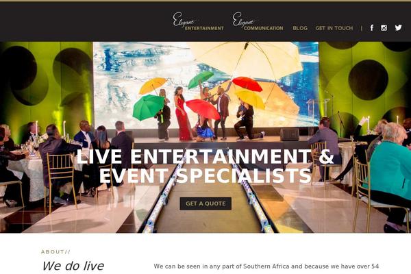 Event theme site design template sample