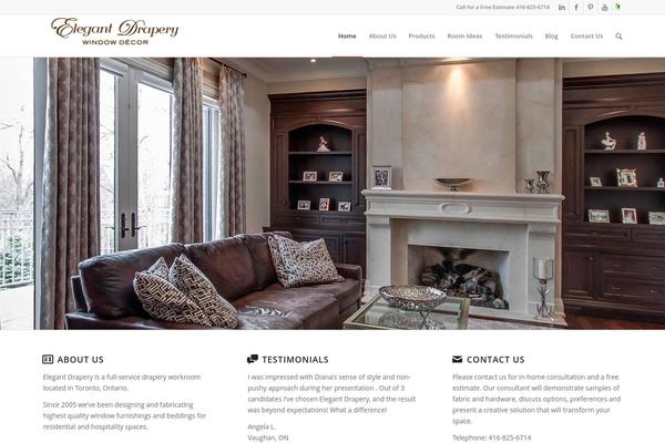 Enfold theme site design template sample