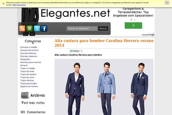 elegantes.net site used Archivados-theme