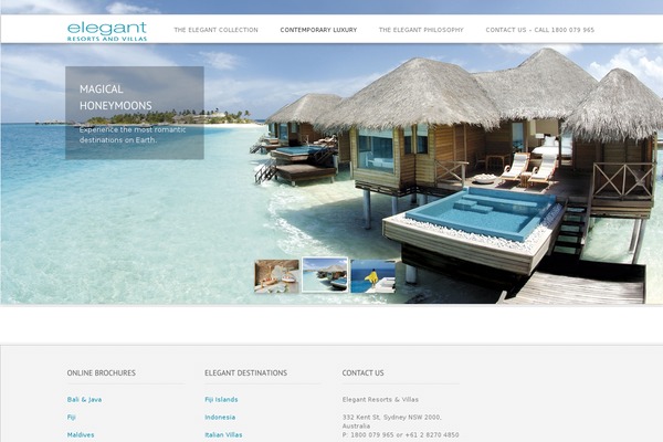 Gaia theme site design template sample