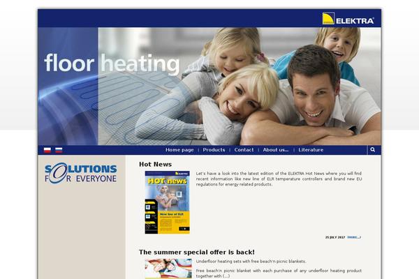 Elektra theme site design template sample