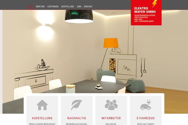 Mayer theme site design template sample