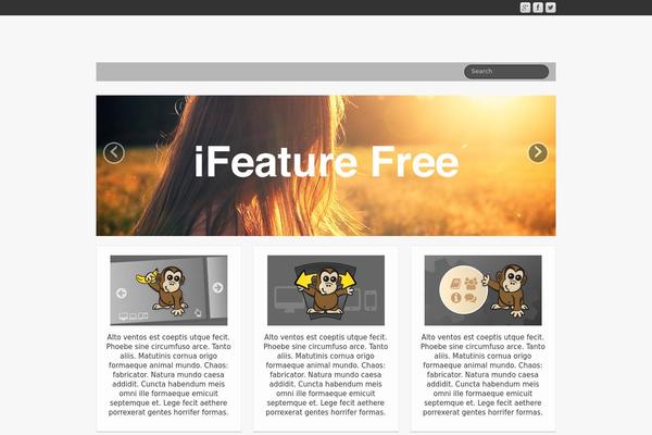 iFeature theme site design template sample