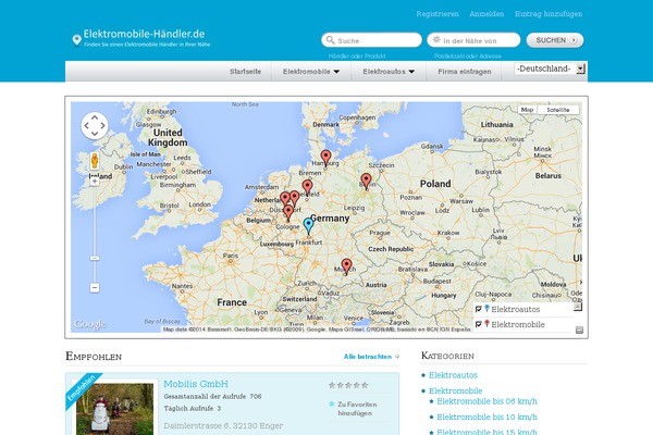 GeoPlaces theme site design template sample