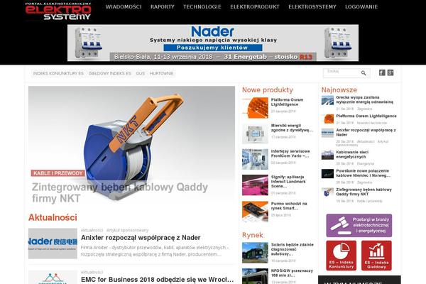 News theme site design template sample