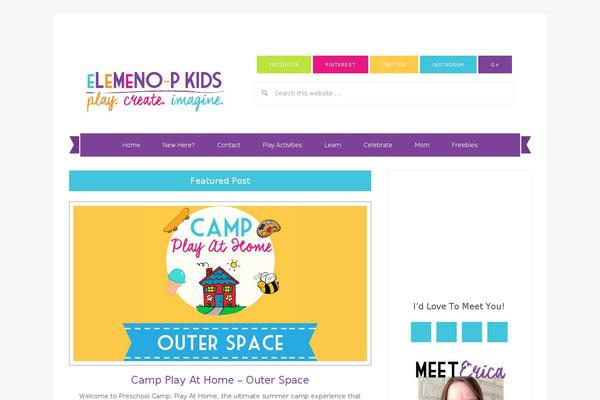 elemenopkids.com site used Delightful Pro