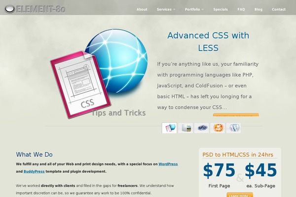 Elegant theme site design template sample