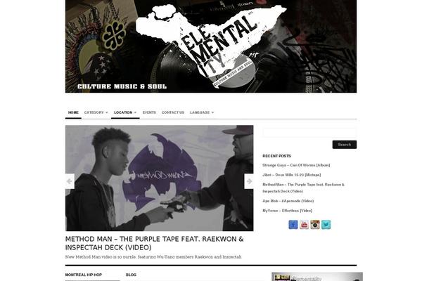 Structure Theme theme site design template sample