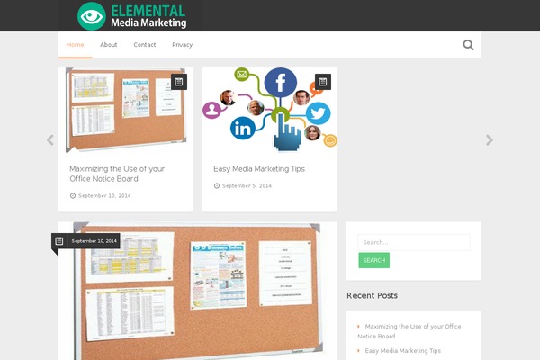Carino theme site design template sample