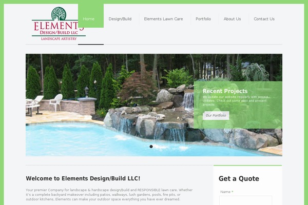 Echolake theme site design template sample