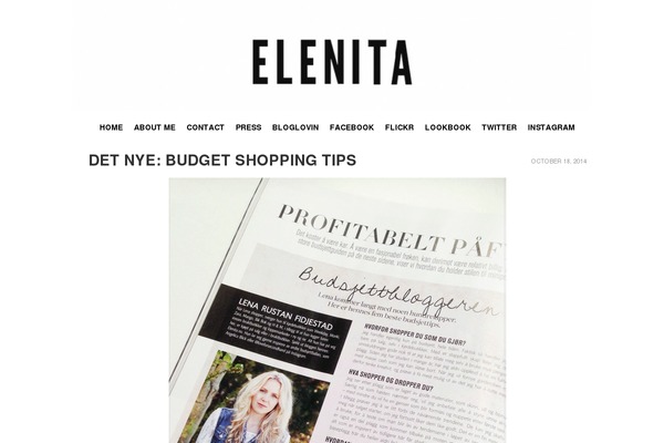 elenita.no site used Lazy Sunday