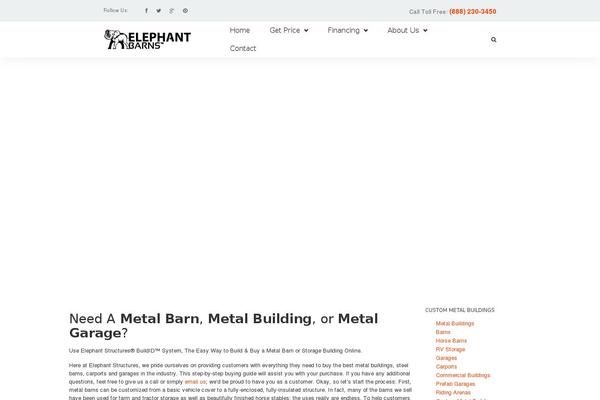 Flatter theme site design template sample