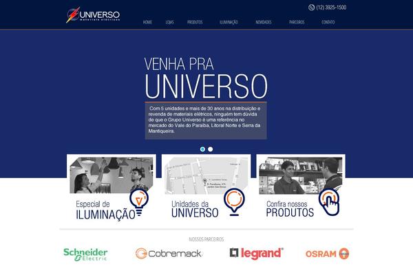 Universo theme site design template sample
