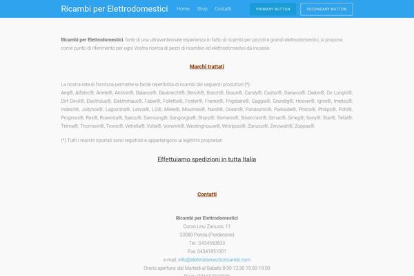 Tesseract theme site design template sample