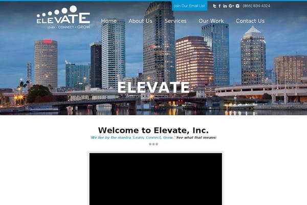 Elevate theme site design template sample