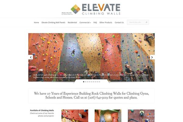 elevateclimbingwalls.com site used Elevate-theme