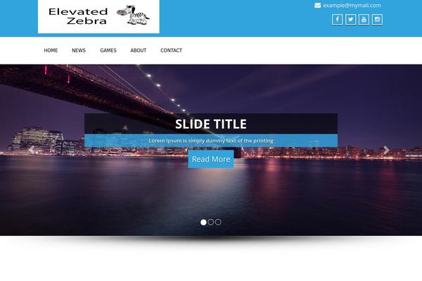 Enigma theme site design template sample