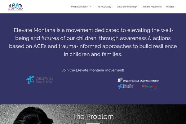 elevatemontana.org site used Nayma