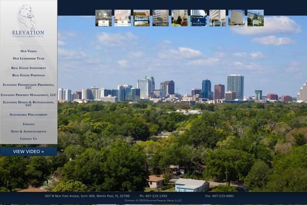 Elevation theme site design template sample
