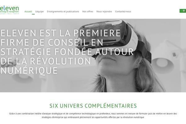 Eleven theme site design template sample