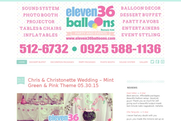 Chamomile theme site design template sample