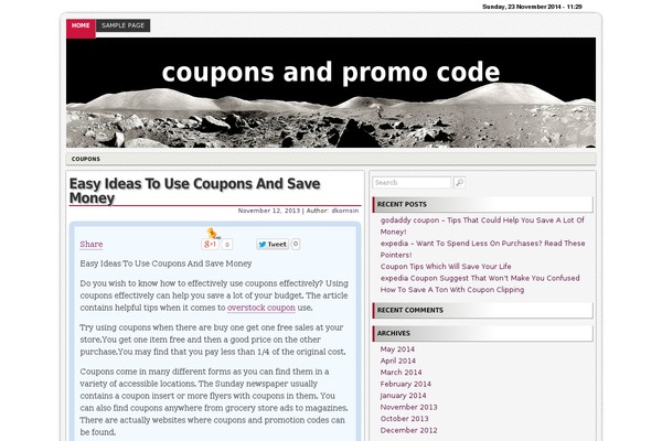 RedLine theme site design template sample
