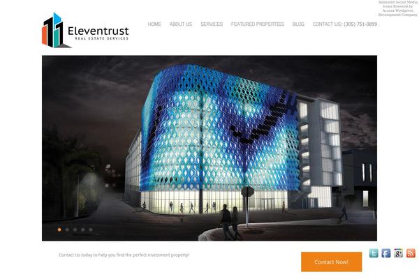Asteria theme site design template sample