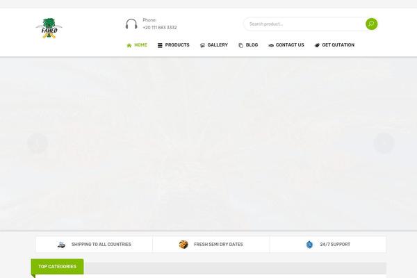 Greenfarm theme site design template sample