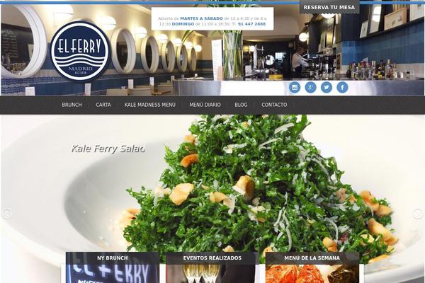 Bistro theme site design template sample