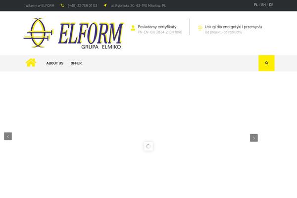 Industry theme site design template sample