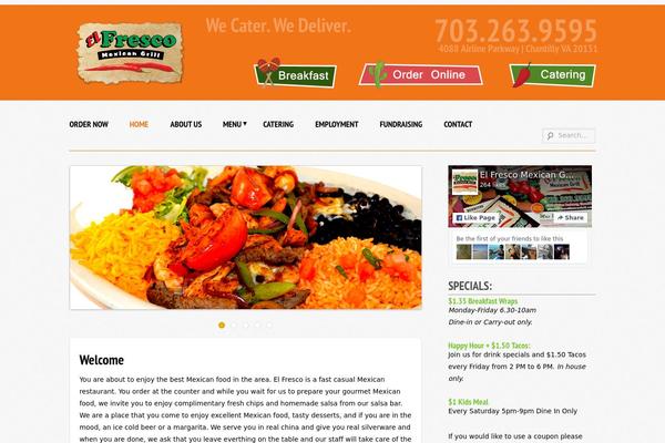 Supernova theme site design template sample