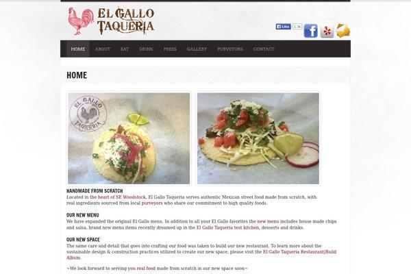Diner theme site design template sample