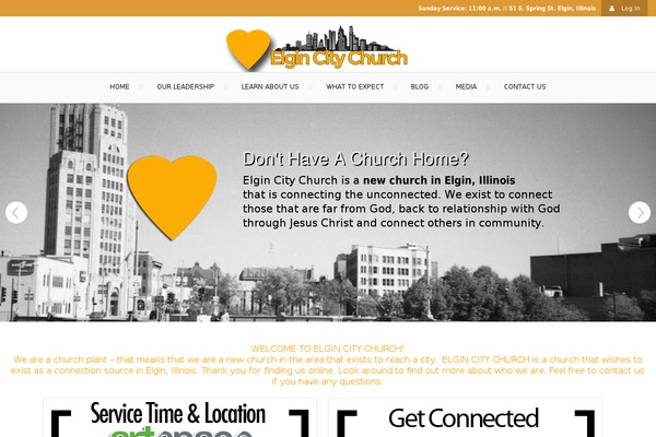 elgincitychurch.com site used Lovepray-theme